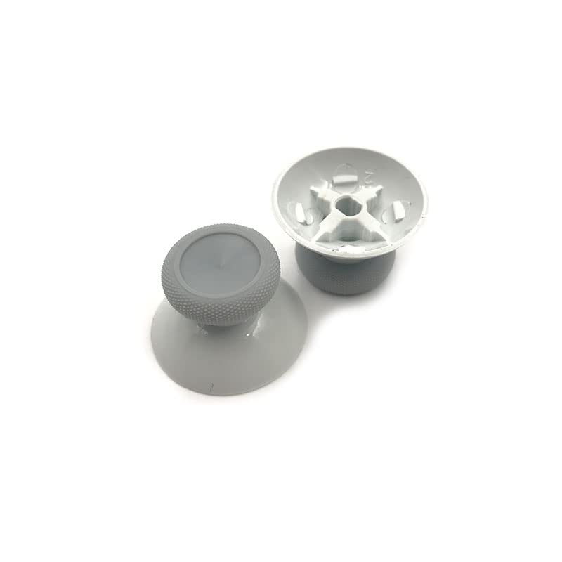 20pcs 3D Thumb Stick Grips for Microsoft Xbox One S Controller - Gray White Analog Joystick Caps - Enhance Gaming Comfort & Precision for Long Play Sessions