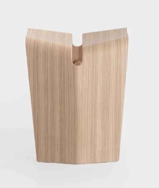 Lapalma S521 Kami Stool - Modern Wooden Bar Stool with Metal Base for Kitchen Island, Breakfast Nook & Home Decor