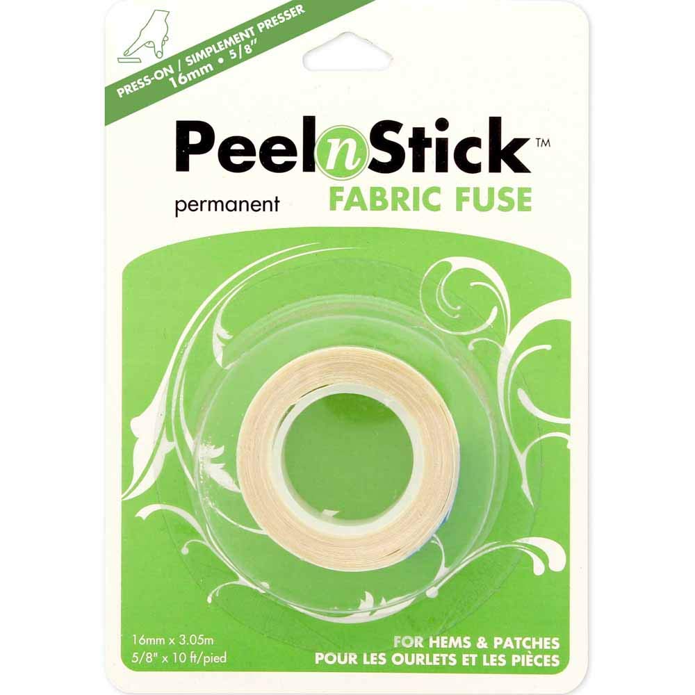 PeelnStick Fabric Fuse - 16mm Iron-On Adhesive for Clothes, DIY Crafts & Fabric Repair - Strong Bonding Tape for Hemming, Quilting & Sewing Projects