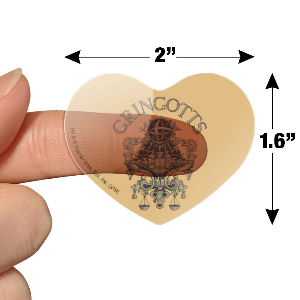 Harry Potter Gringotts Bank Logo Heart-Shaped Planner Stickers - Scrapbook, Bullet Journal, Calendar & Craft Decoration - Perfect for DIY Projects, Gift Wrapping & Stationery Decor