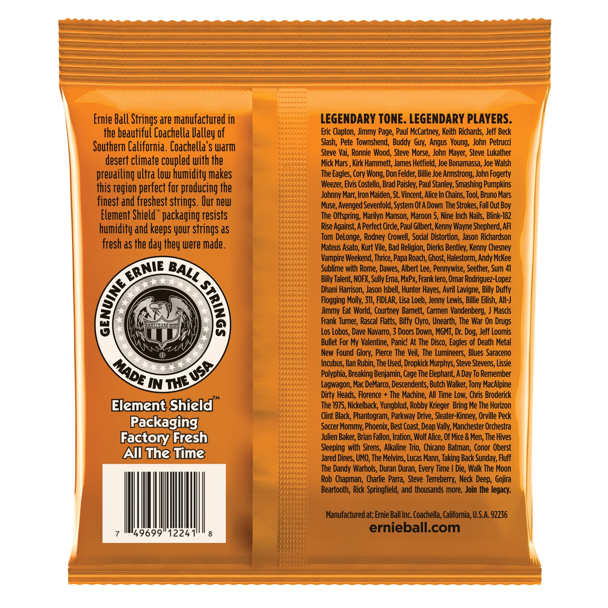 Ernie Ball Hybrid Slinky RPS Electric Guitar Strings - 9-46 Gauge (P02241) | Premium Nickel Wound for Rock & Metal | Perfect for Live Performances & Studio Recording