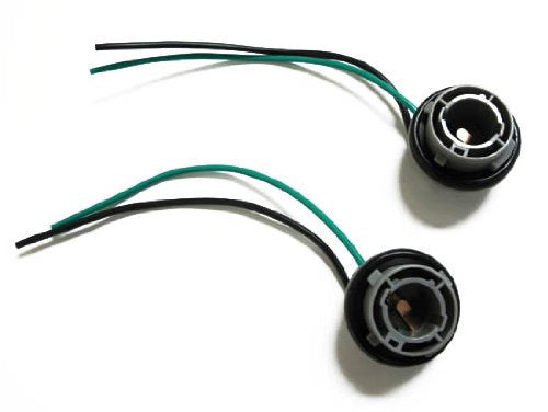 2-Pack 1156 7506 P21W Turn Signal Light Socket Harness - Compatible with LED & Incandescent Bulbs - Perfect for Car, Truck, Motorcycle & RV Lighting Upgrades