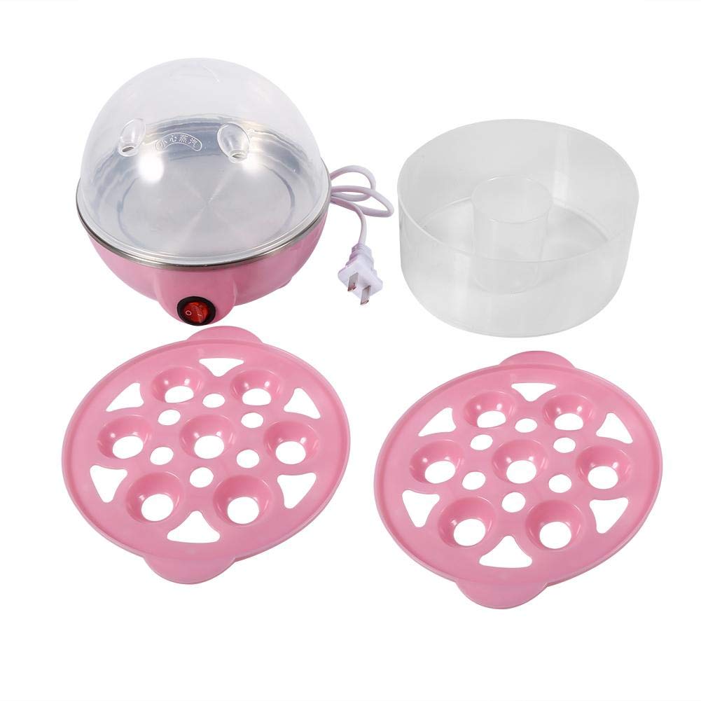 Electric Egg Cooker & Vegetable Steamer - 14 Egg Capacity Rapid Boiler with Double Layer Design (350W) - Perfect for Breakfast Meal Prep, Keto Diet & Healthy Cooking