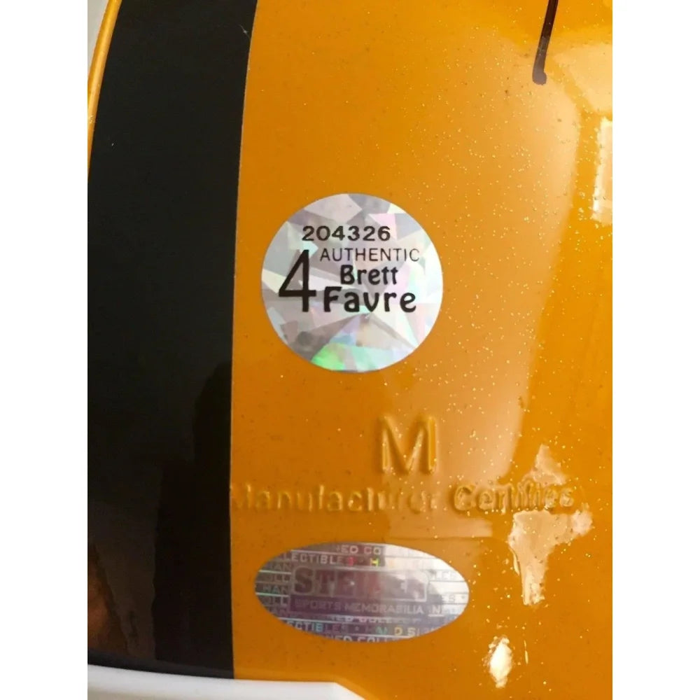 Authentic Brett Favre, Bart Starr & Aaron Rodgers Signed Green Bay Packers Helmet with COA - Steiner Sports Certified - Perfect for Collectors, Sports Memorabilia Fans & Packers Enthusiasts - Ideal for Display in Home, Office or Man Cave