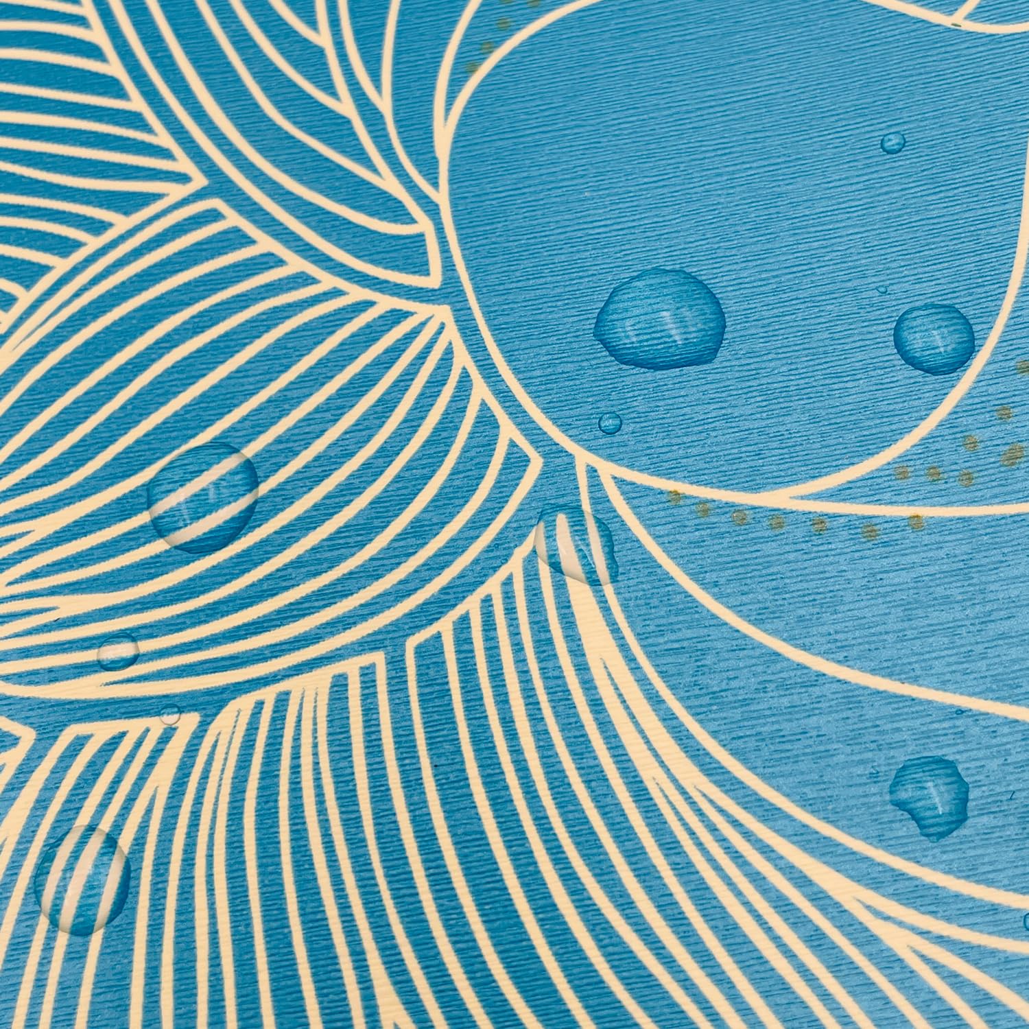 Blue Peony Shelf Liner - Self-Adhesive PVC Drawer Cover (17.8x9.8ft) for Desk & Dresser Organization