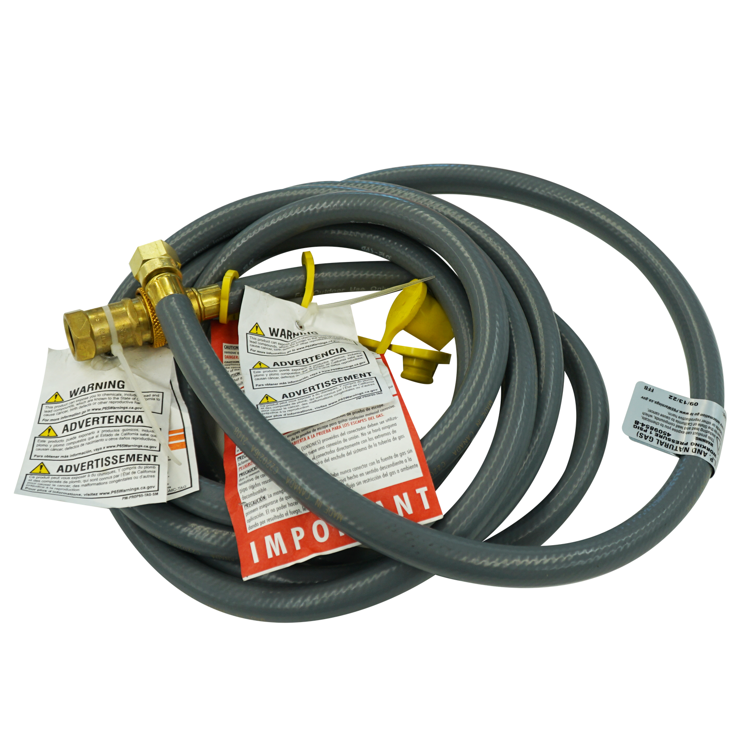 Broilmaster Quick Disconnect Hose Kit 12FT - Premium Gas Grill Replacement Hose with Quick Connect Fittings for Outdoor BBQ, Patio, and Backyard Cooking