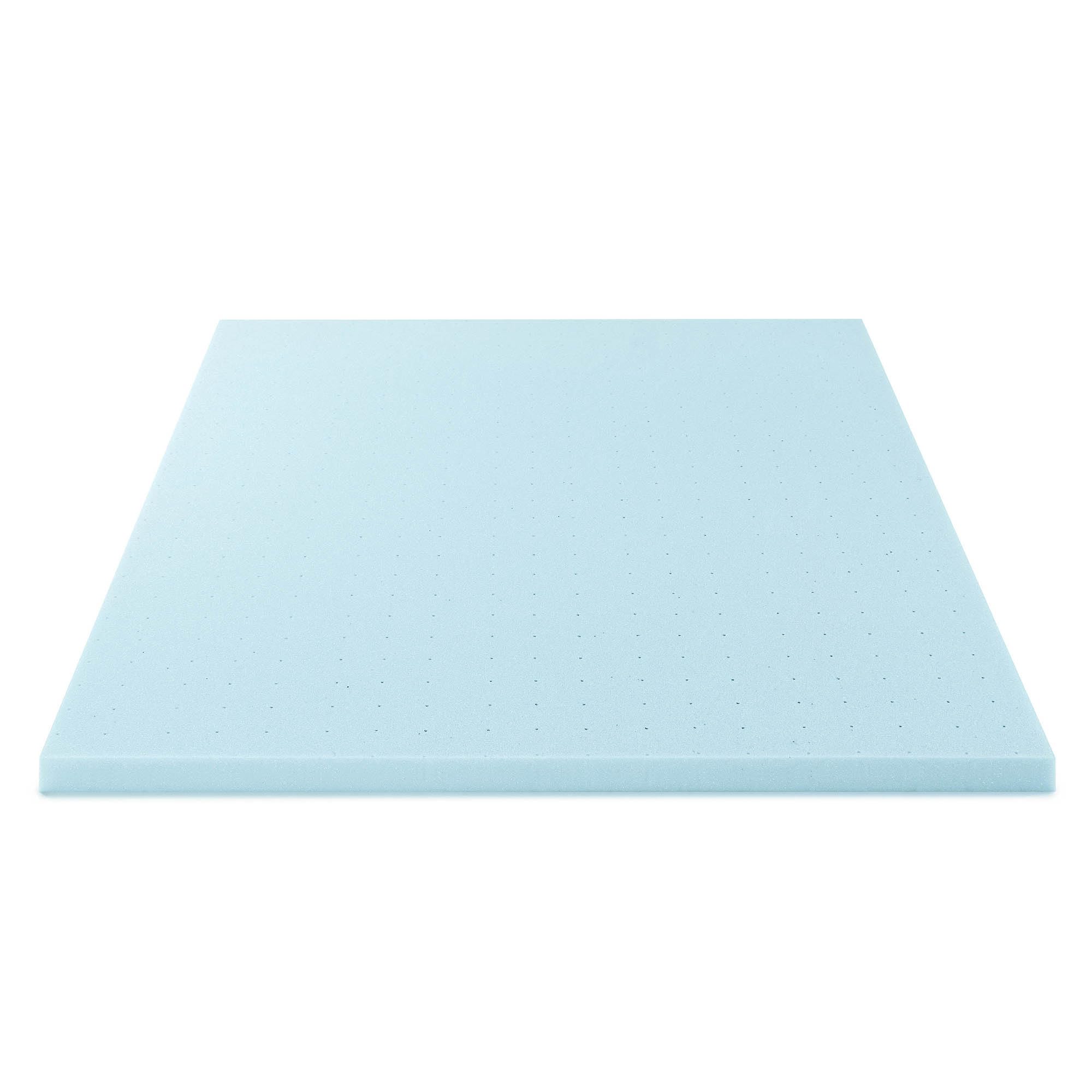 2.5 Inch Cooling Gel Memory Foam Mattress Topper - Ventilated & CertiPUR-US Certified - Twin XL Size - Blue - Best for Hot Sleepers & Pressure Relief - Perfect for Dorm Beds, Guest Rooms & Home Comfort Upgrade