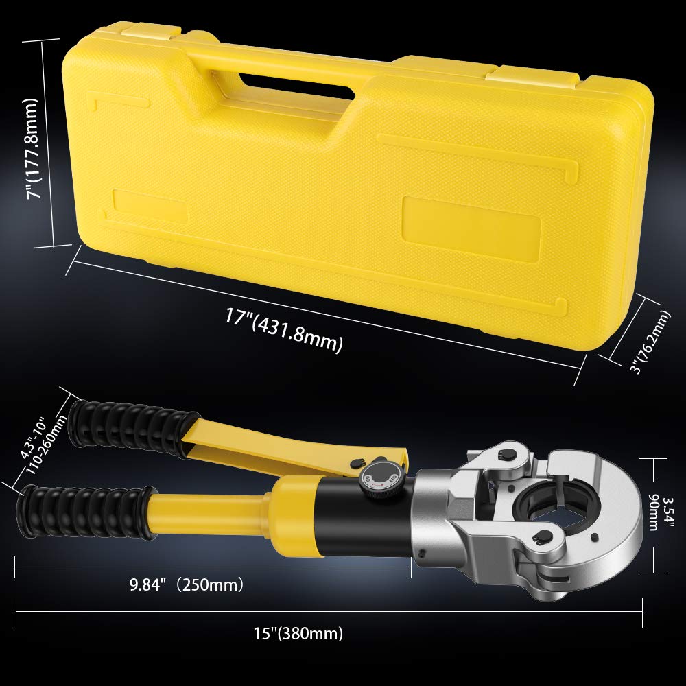 Anbull Hydraulic Copper Tube Crimping Tool - Professional 1/2