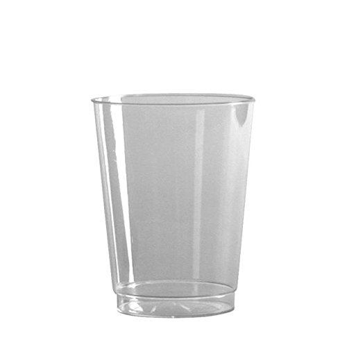 10oz Clear Plastic Tumblers - 100 Pack Bulk Disposable Drinkware for Parties, Events & Catering | Durable & Eco-Friendly Cups