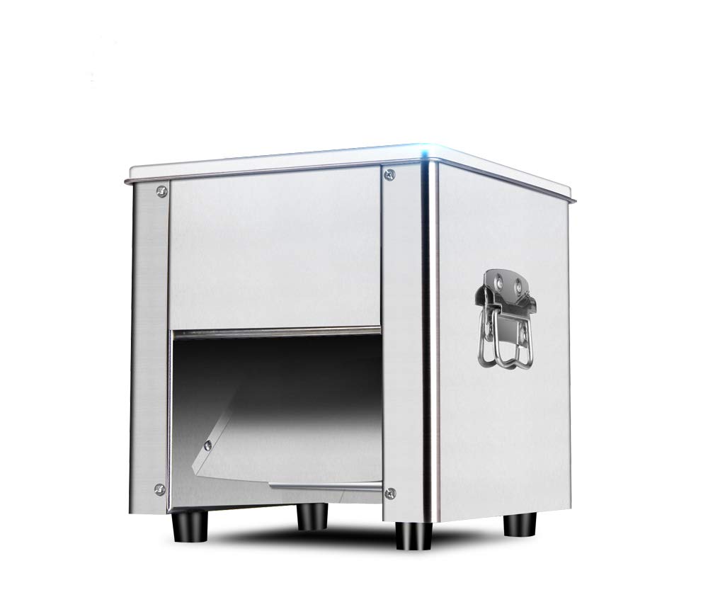 TECHTONGDA 10mm Commercial Electric Meat Cutter Machine - 850W Stainless Steel Blade Meat Slicer (310r/min) for Slicing, Shredding & Cutting - Perfect for Delis, Butcher Shops & Restaurant Food Prep