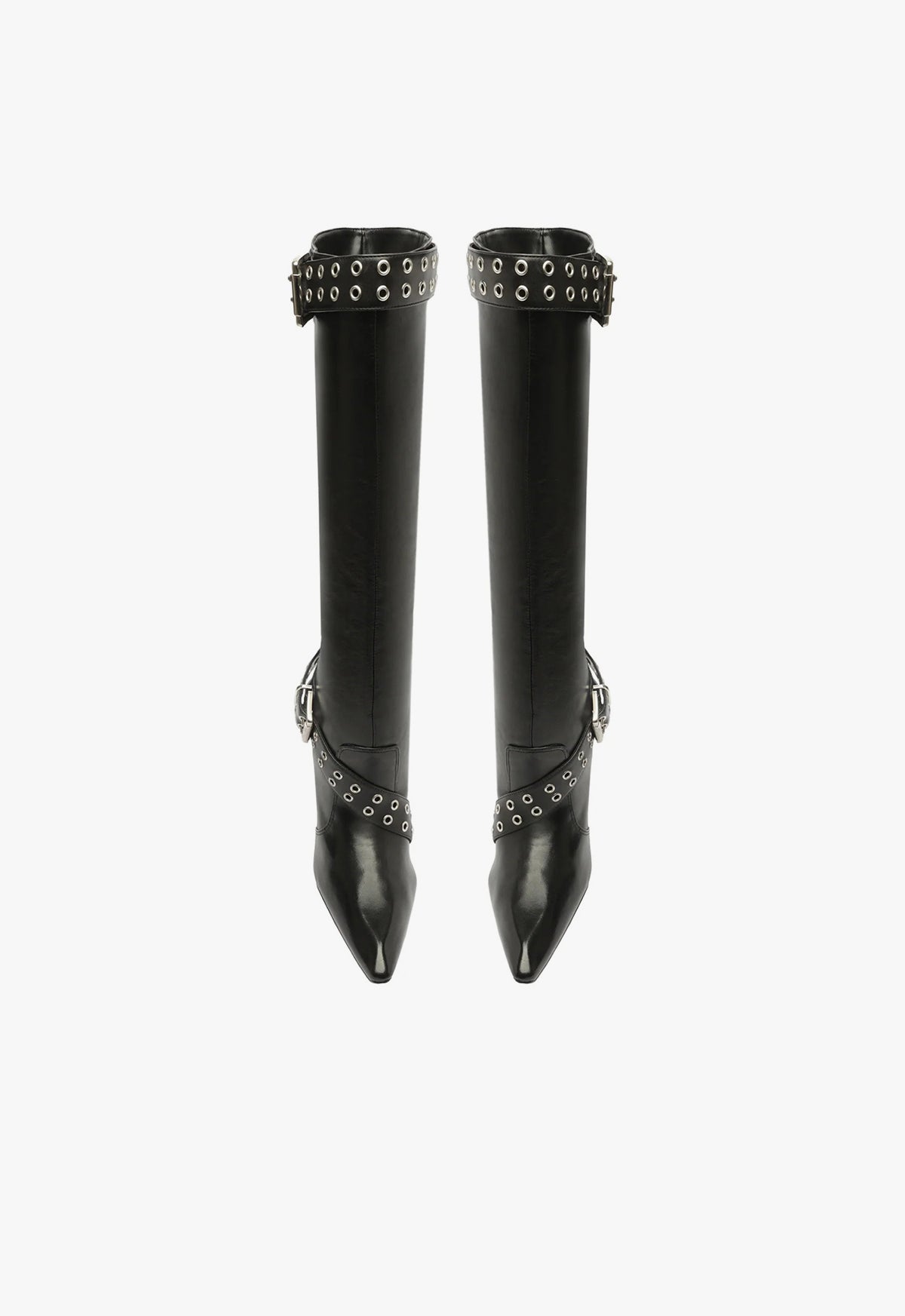 Jess Atanado Leather Boots for Women - High Heel Fashion Boots F24 Collection (Style S2199700100003) | Perfect for Fall Outfits, Date Nights & Office Wear