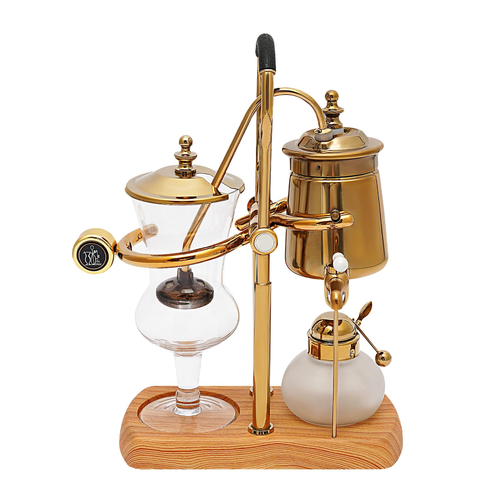 Premium Gold Retro-Style Siphon Coffee Maker - Family Balance Syphon Brewer for Home & Office Use - Perfect for Coffee Enthusiasts & Gift Giving