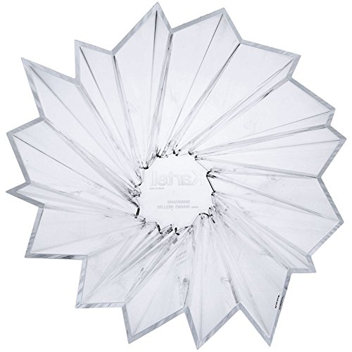 Kartell Shanghai Vase by Mario Bellini - Modern Transparent Crystal Glass Vase (Pack of 1) - Perfect for Home Decor, Wedding Centerpieces & Luxury Gift Giving
