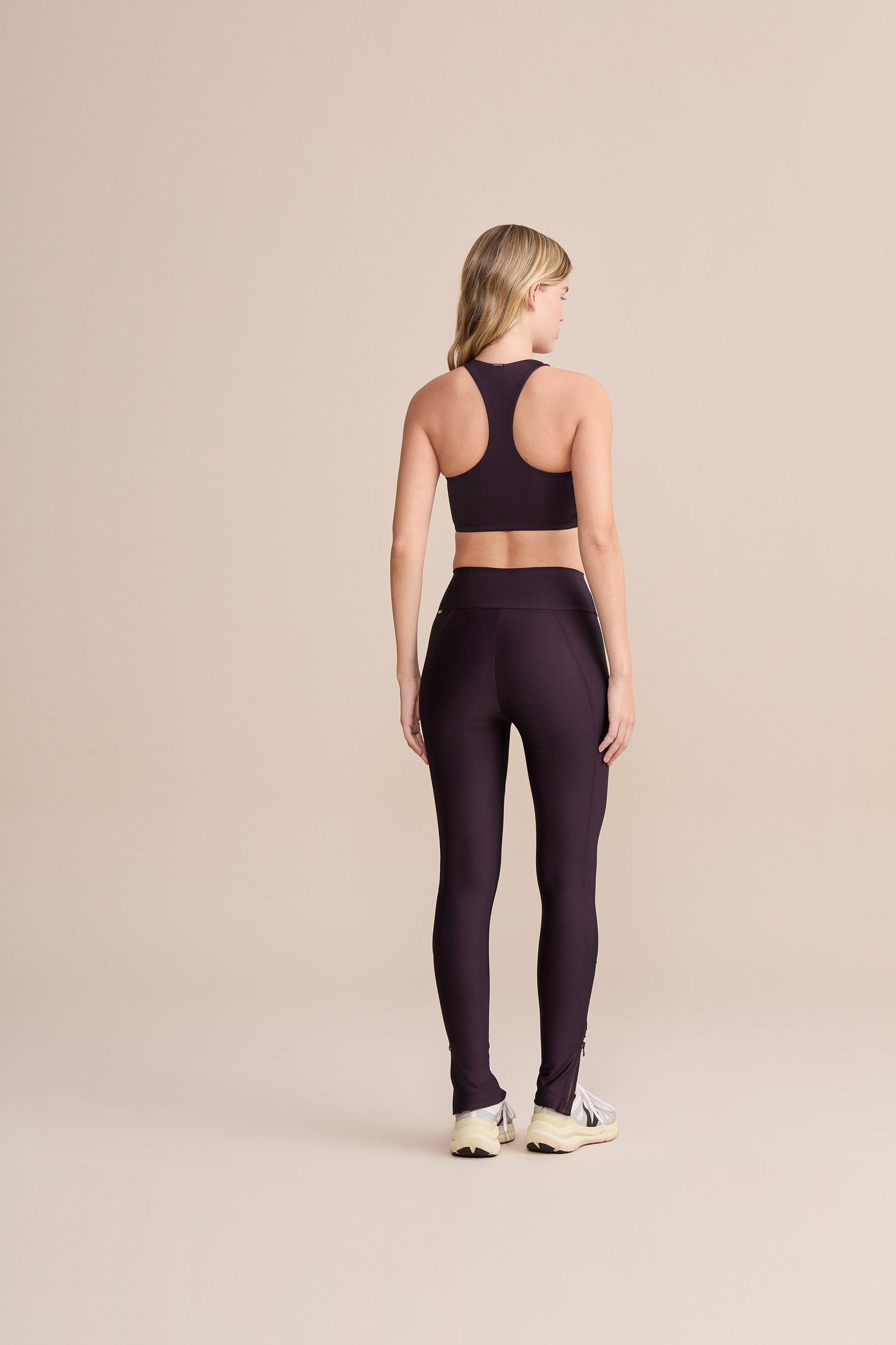 Premium Neoprene Shine Long Leggings for Women - High Waist Tummy Control Workout Leggings - Yoga, Running, Gym & Everyday Wear