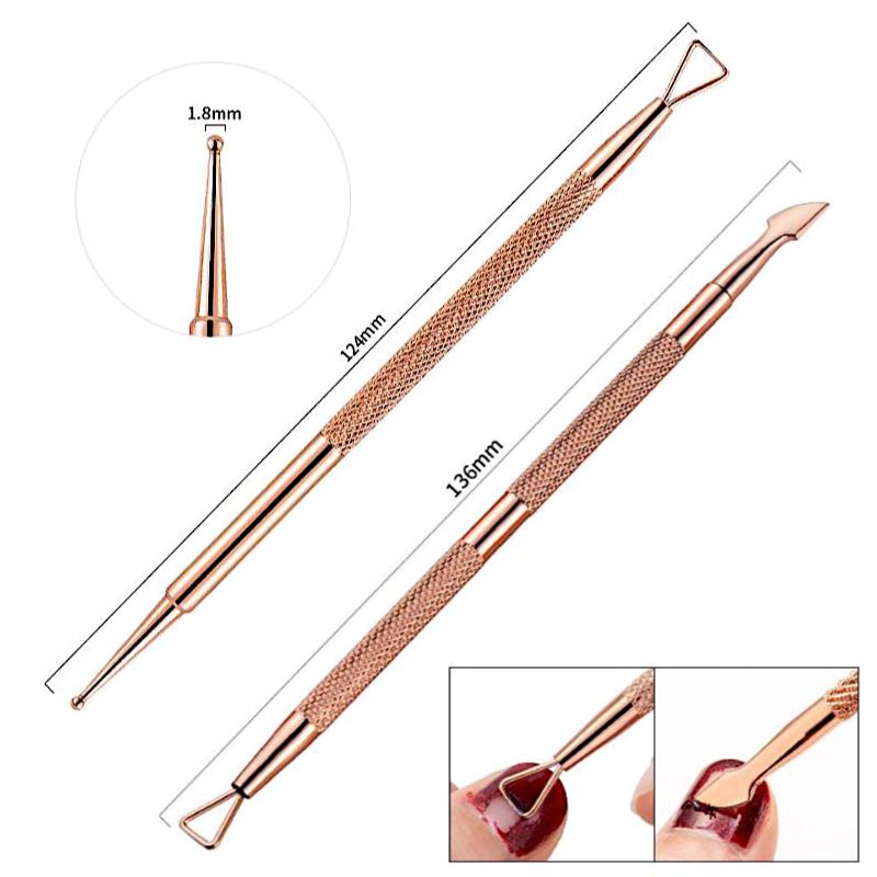 Rose Gold Nail Polish Peeler & Scraper - Easy Gel Polish Remover for Salon & Home Manicure | Perfect for DIY Nail Art & Professional Use