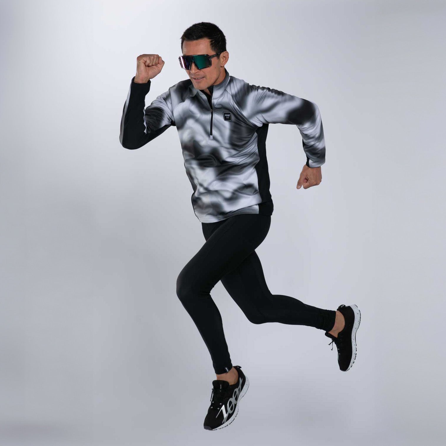 Men's Elite Thermo Shield 1/2 Zip Pullover - Lightweight Thermal Performance Fleece for Running, Hiking & Outdoor Activities