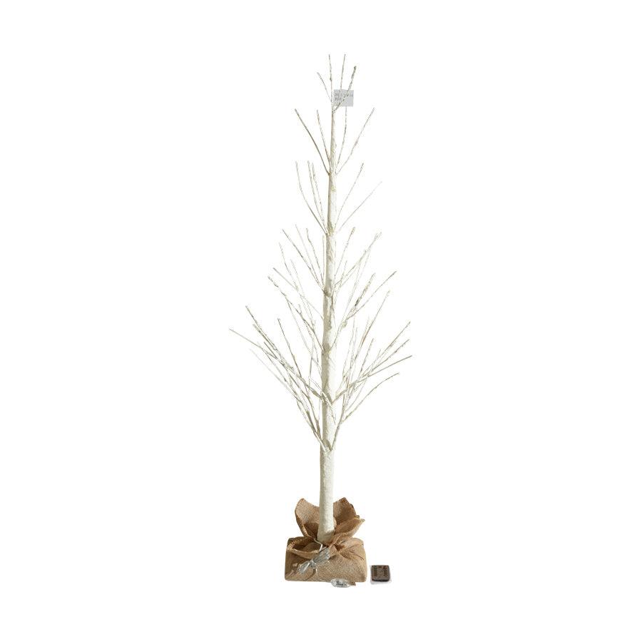 SPICEOFLIFE 110cm White LED Christmas Tree Branch (1200g) - Perfect for Holiday Home Decor, Party Centerpiece & Festive Lighting