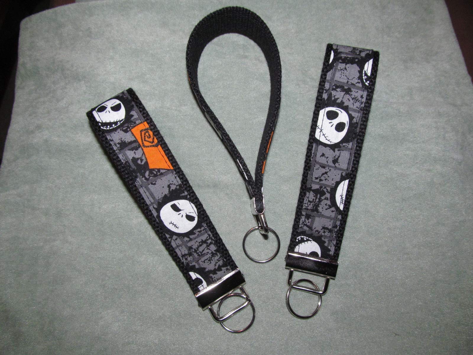 Jack Skellington Keychain - Wrist Key Fob Ring for Keys & Gifts