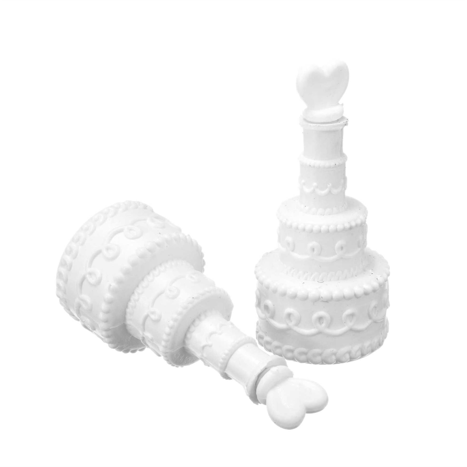 Wedding Cake Bubble Wands - 72pcs Party Favors & Decor for Weddings