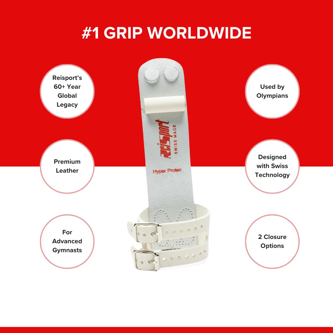 Men's Leather Gymnastics Grips for Rings - Durable Hand Grips for Advanced Gymnasts - Perfect for Training & Competitions