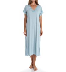 Natori Women's Zen Floral Covered Nightgown - Soft Comfortable Sleepwear for Women, Floral Print Nightgown with Full Coverage - Perfect for Relaxing at Home, Lounging & Overnight Stays