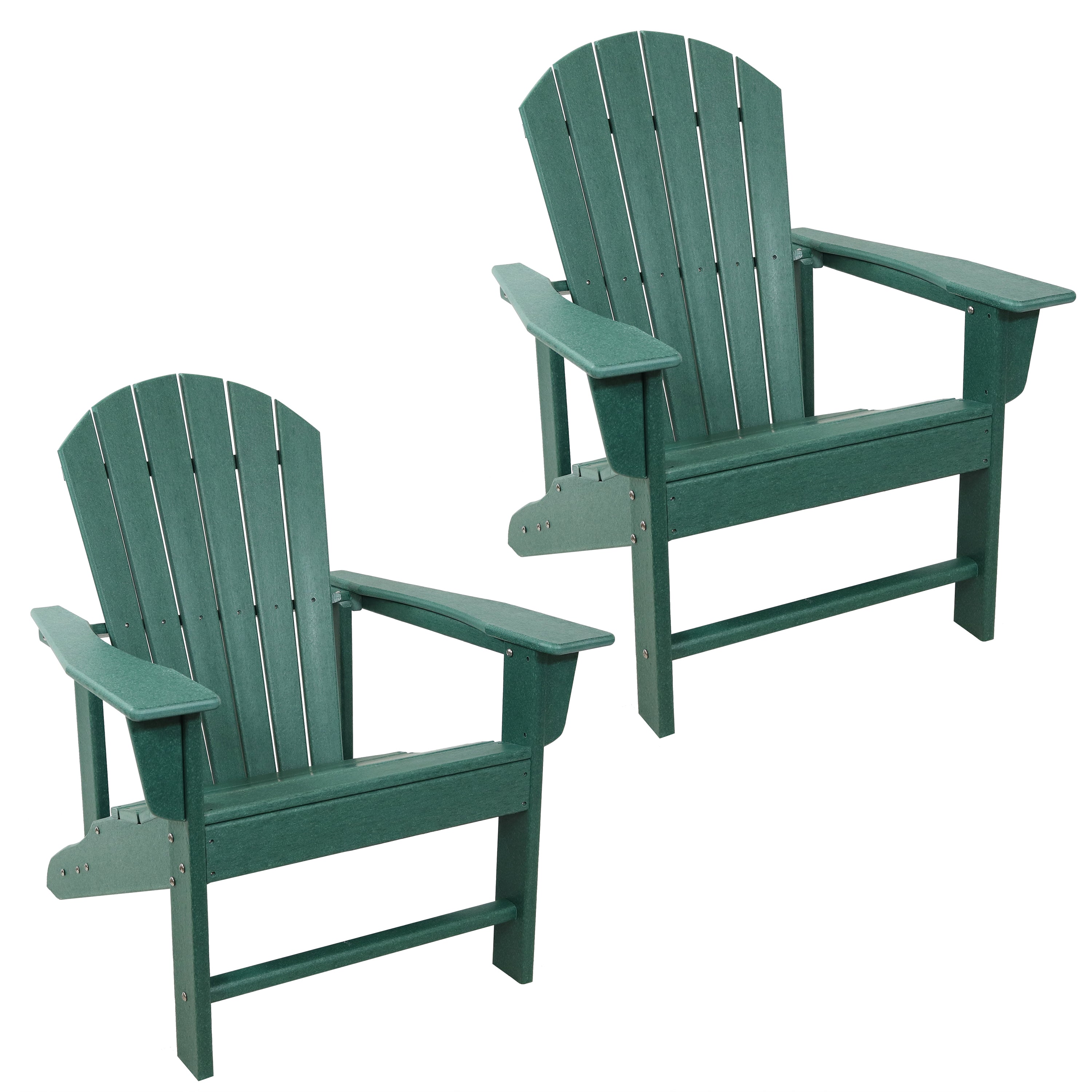 All-Weather Adirondack Chair by Sunnydaze - Heavy Duty 300 lb Capacity, 38.25