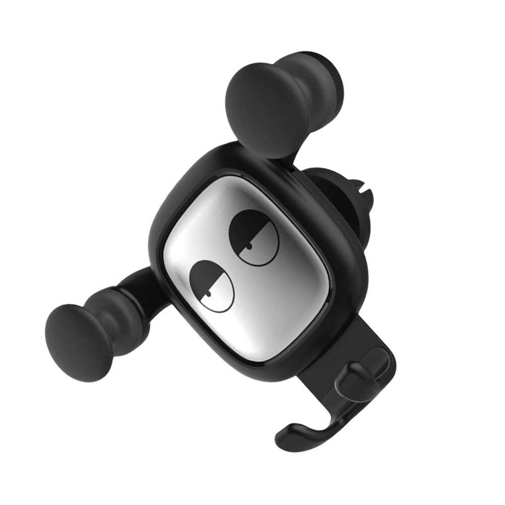 UKCOCO Multi-Function Car Phone Holder - Adjustable Dashboard & Air Vent Phone Stand with Secure Buckle, Cute Dull Bear Design for iPhone & Android Smartphones - Perfect for Driving, Navigation & Hands-Free Calls