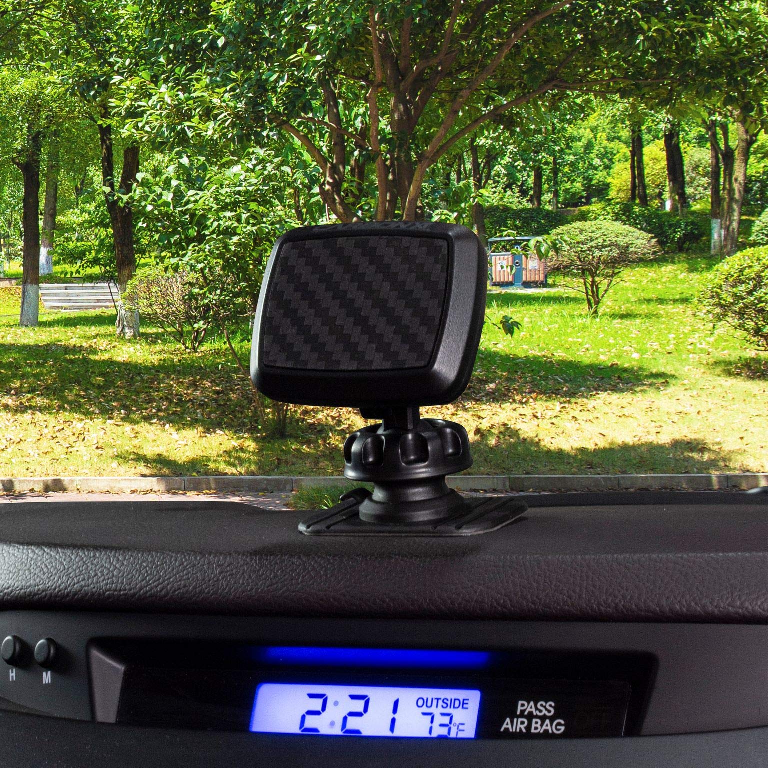 Strong Magnetic Car Phone Holder for iPhone & Android - 24500 Gauss - Secure Dashboard Mount for Safe Driving - Perfect for GPS Navigation & Hands-Free Calls