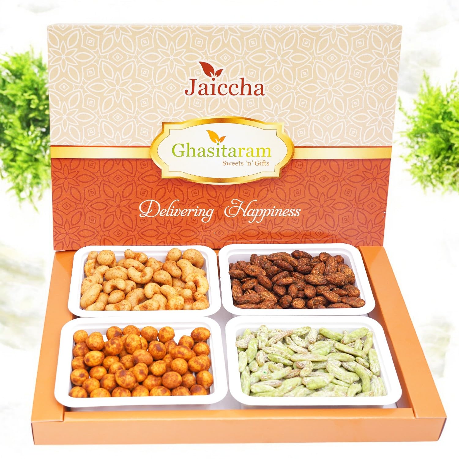 Premium Assorted Flavored Nuts Gift Box - Diwali, Christmas & Holiday Gifting - Perfect for Festive Celebrations, Corporate Gifts & Family Treats