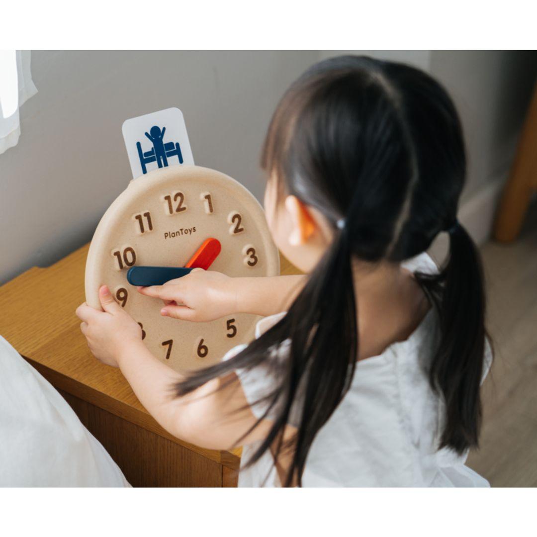 Interactive Learning Clock Toy for Kids - Educational Time Telling Game for Toddlers & Preschoolers - Perfect for Classroom, Homeschool & Playroom Activities