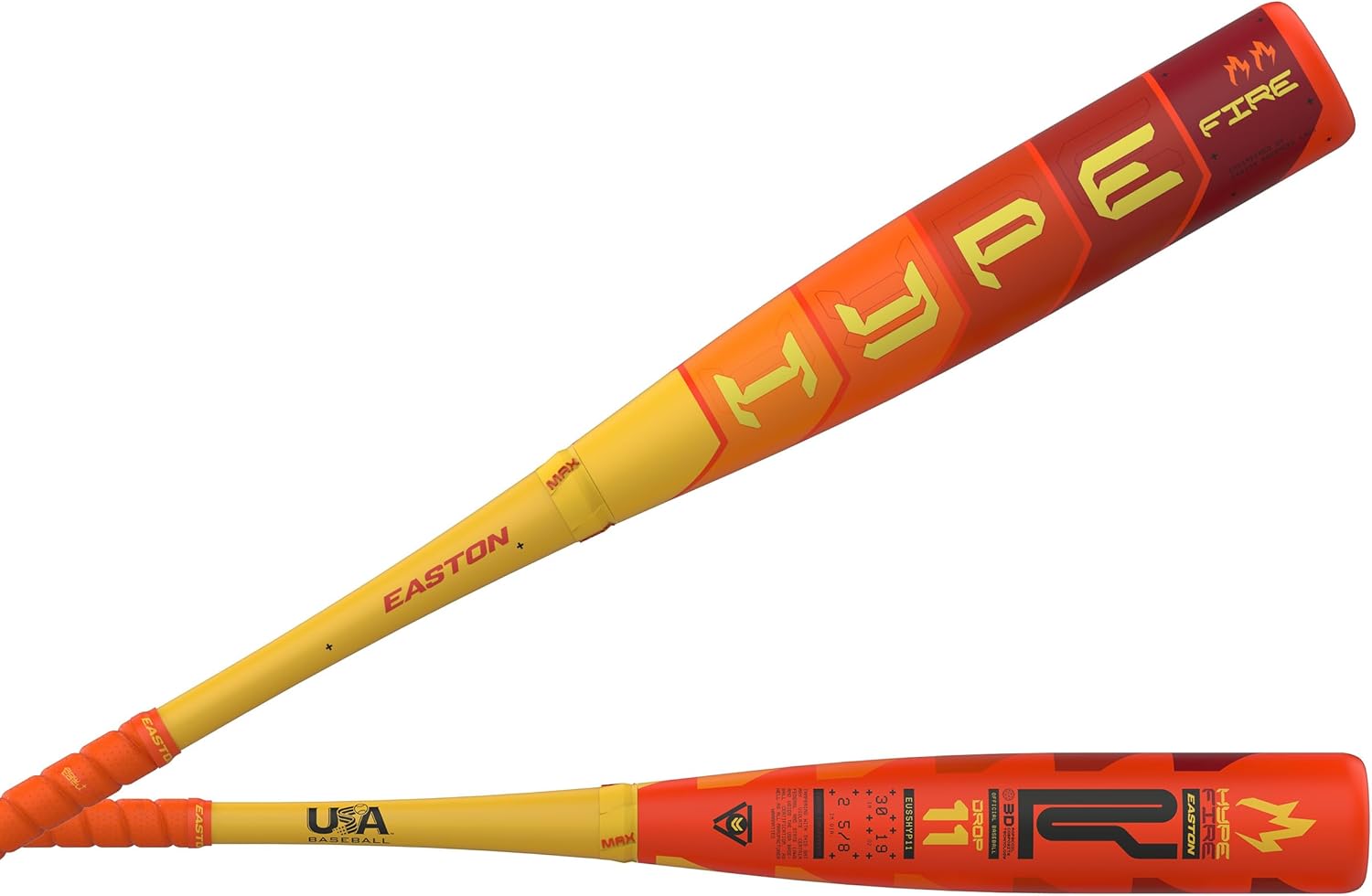 **Easton 2025 Hype FIRE Composite Baseball Bat - USA 2 5/8