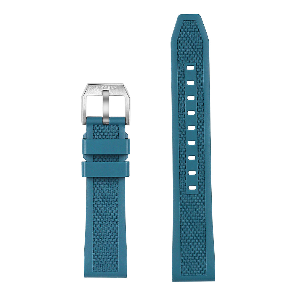 SeaBlue 20mm FKM Rubber Watch Band - Durable & Comfortable Strap for Diving, Swimming & Outdoor Activities - Fits All Watches with 20mm Lug Width