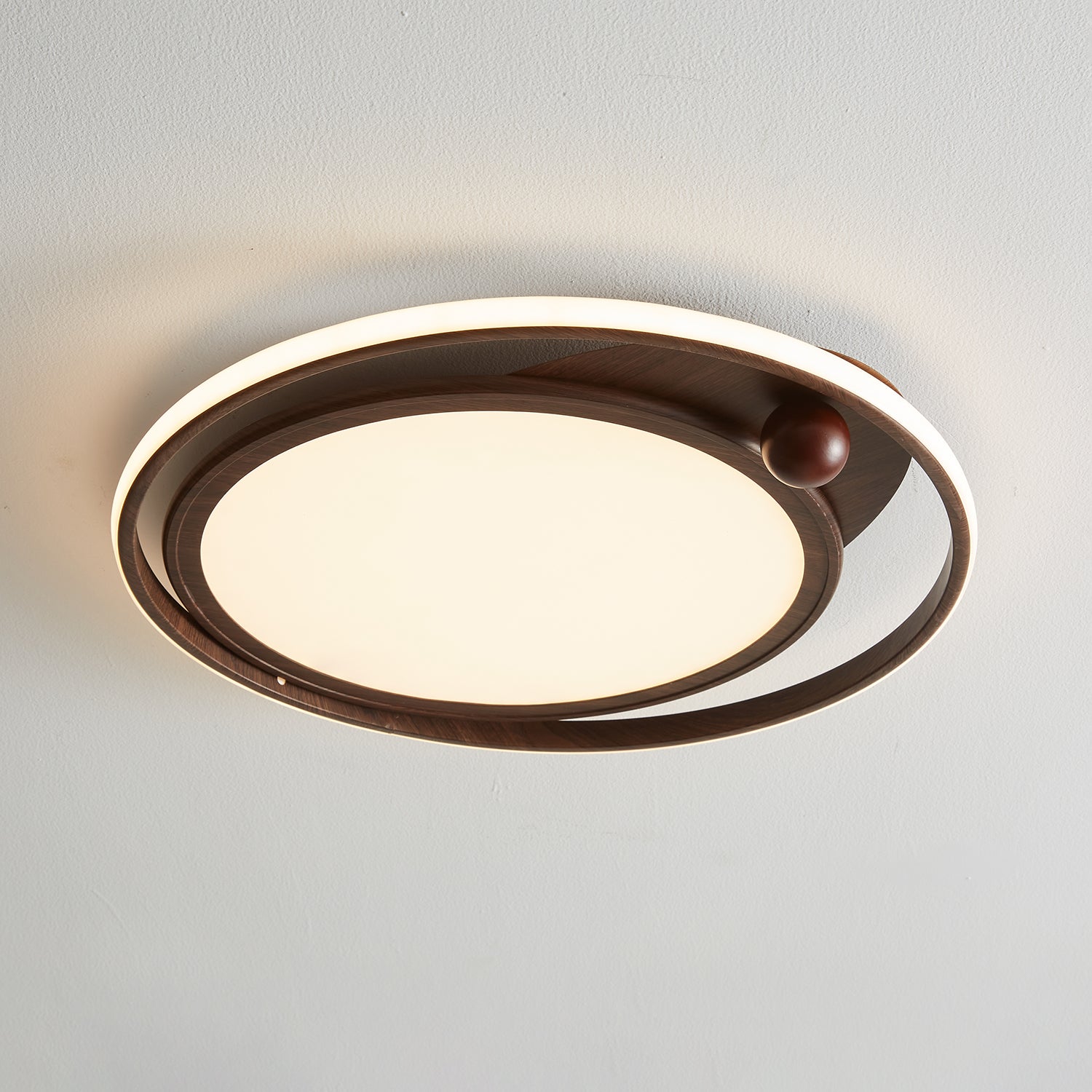 Cloudcrest Modern Ceiling Light Fixture - Energy Efficient LED Flush Mount for Bedroom, Living Room & Kitchen - Dimmable Bright White Light (3000K) - Easy Installation & Sleek Design for Home Decor