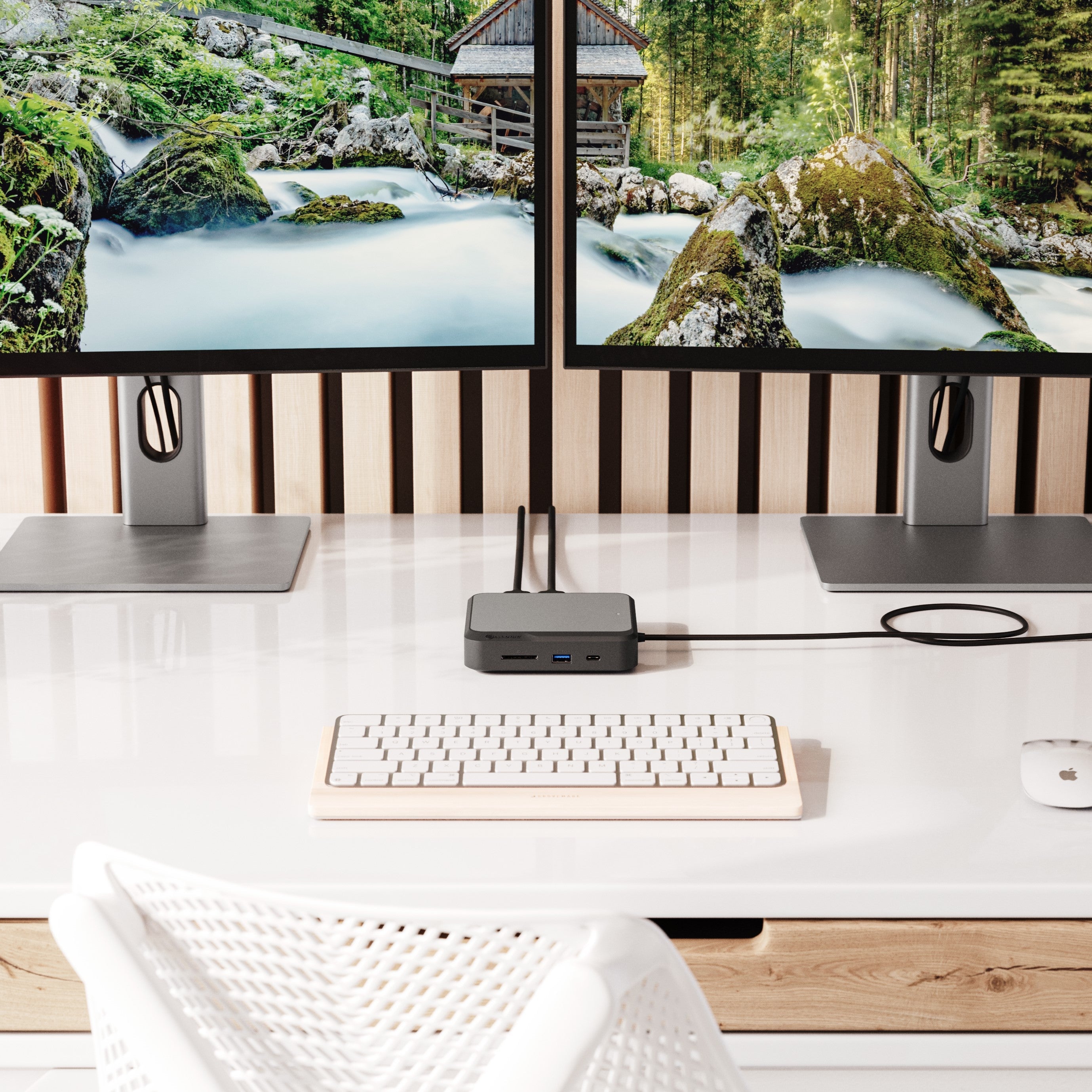 CLARITY 27 UHD 4K Monitor with Dual 4K Universal Docking Station (HDMI Edition) - Perfect for Home Office, Gaming & Video Editing