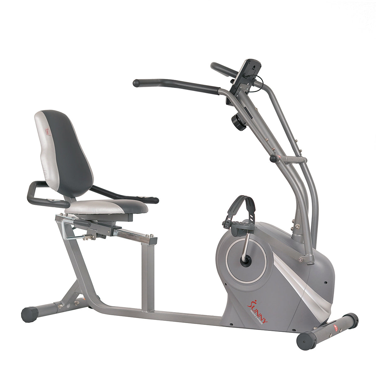Recumbent Exercise Bike with Arm Exerciser - Stationary Cross Trainer for Home Gym & Cardio Workouts - Perfect for Low-Impact Training, Physical Therapy & Senior Fitness