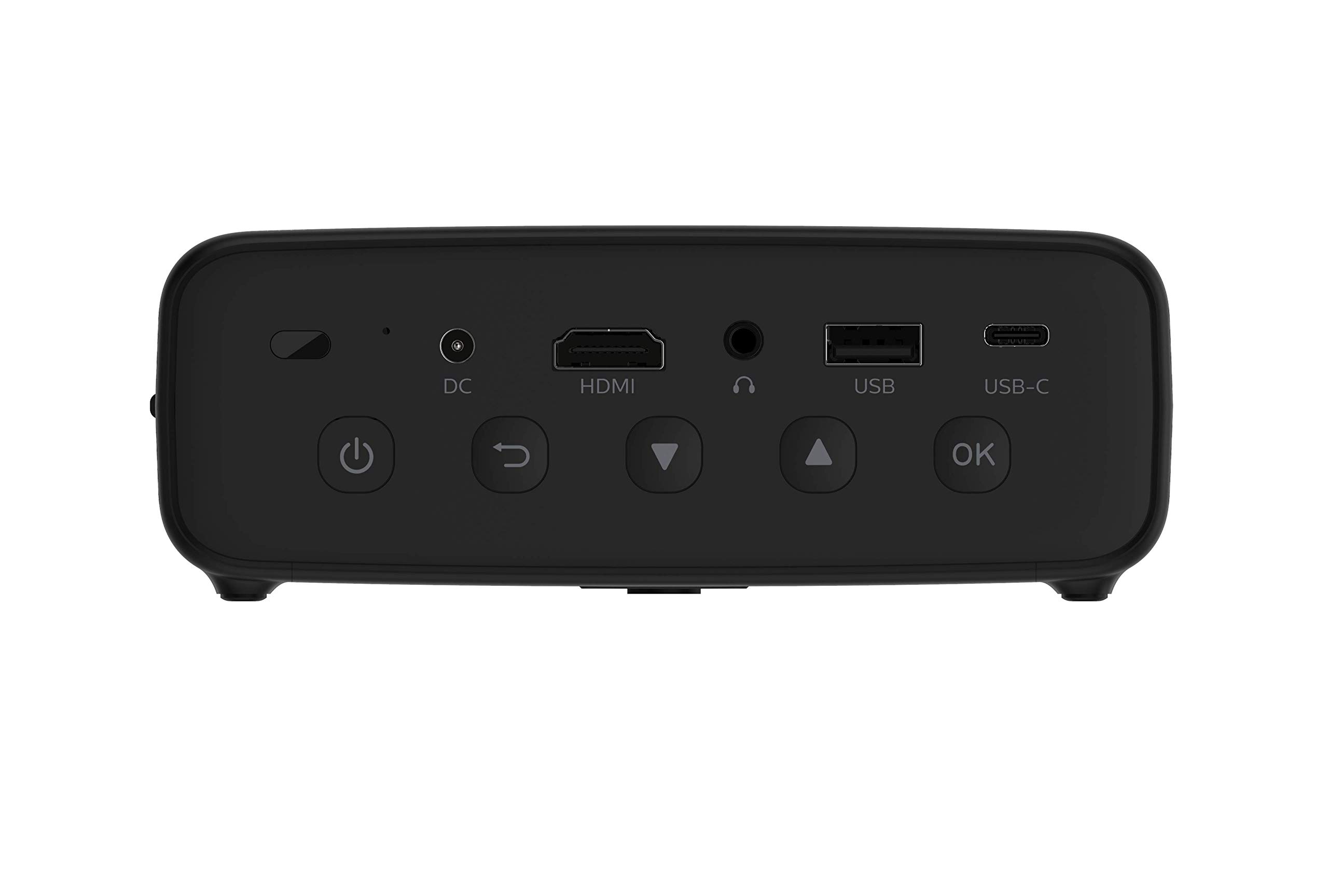 Philips PicoPix Micro 2 Portable DLP LED Projector - 1080P HD, HDMI & USB-C Connectivity, 5-Hour Battery Life - Perfect for Home Theater, Outdoor Movies, and Business Presentations
