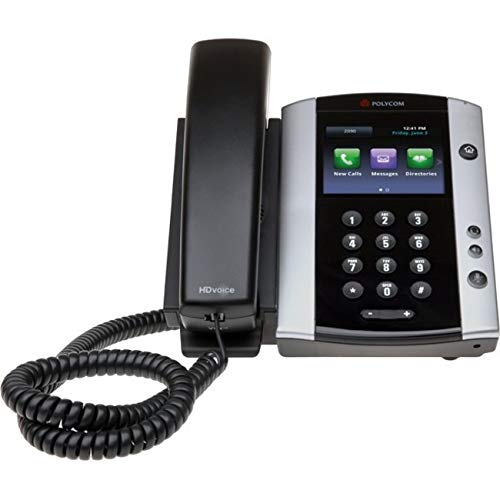Polycom VVX 501 VoIP Business IP Phone with Ethernet Cable - Wall Mountable or Desktop Use for Office & Home Communication