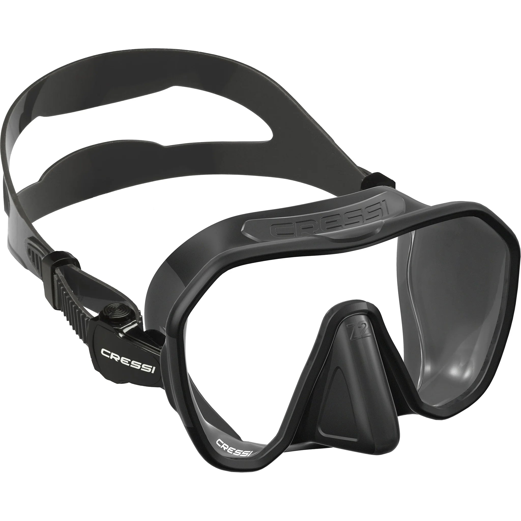 Cressi Z2 Black Snorkeling Mask - Anti-Fog, Comfort Fit Scuba Diving Gear for Adults & Kids - Perfect for Ocean, Pool & Beach Adventures