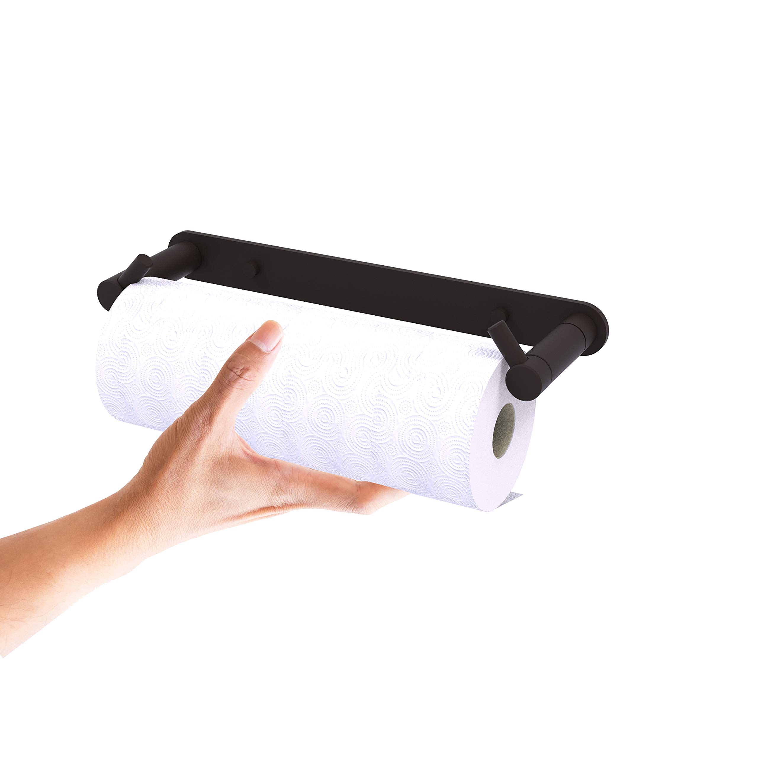 Allied Brass Fresno Wall Mount Rollerless Paper Towel Holder - Oil Rubbed Bronze - Perfect for Kitchen, Bathroom & Office Organization