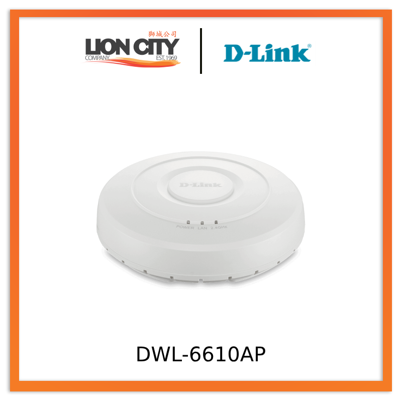 D-Link DWL-6610AP Dual Band 802.11n/ac Wireless Access Point - High-Speed WiFi for Office & Business Networks | Secure & Scalable Enterprise Solution