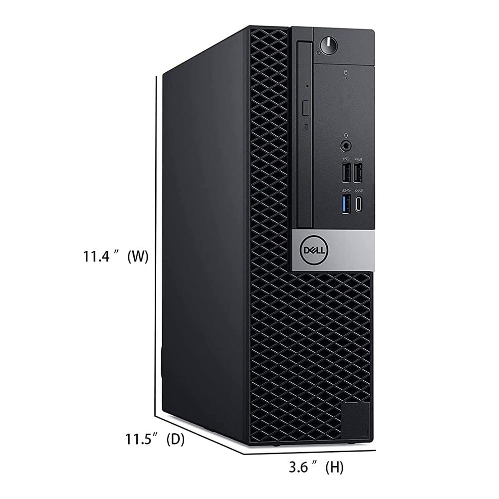 Refurbished Dell OptiPlex 7050 SFF Business Desktop PC - Intel Core i7-6700 3.4GHz, 16GB DDR4 RAM, 1TB NVMe M.2 SSD, WiFi & Bluetooth, HDMI, DVD-RW, Windows 10 Pro - Includes Wireless Keyboard & Mouse | Ideal for Office Work, Home Computing & Small Business Use