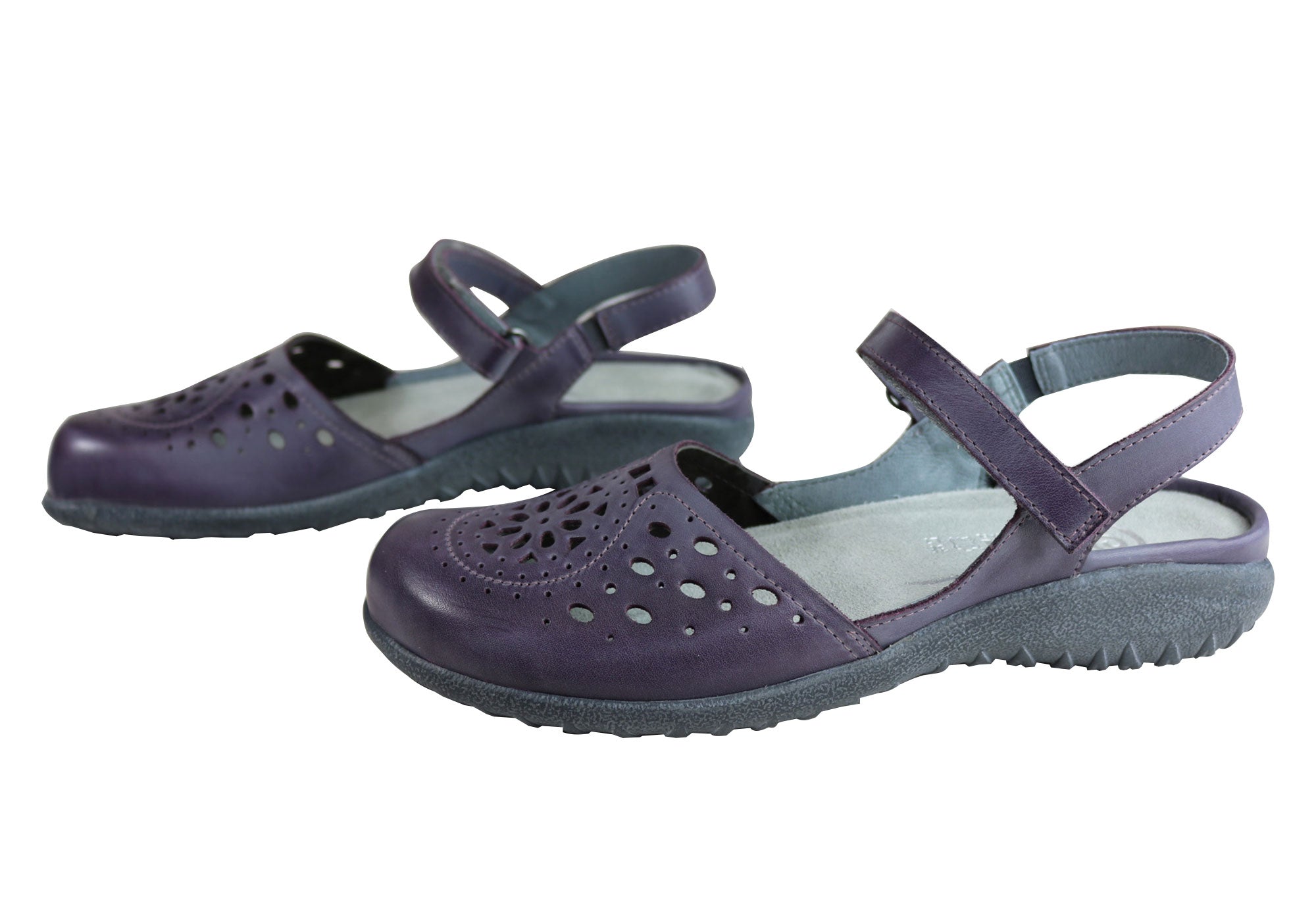 Naot Arataki Women's Orthopedic Leather Flat Sandals - Comfortable Closed-Toe Shoes for Plantar Fasciitis & Arch Support - Perfect for Work, Travel & Everyday Wear