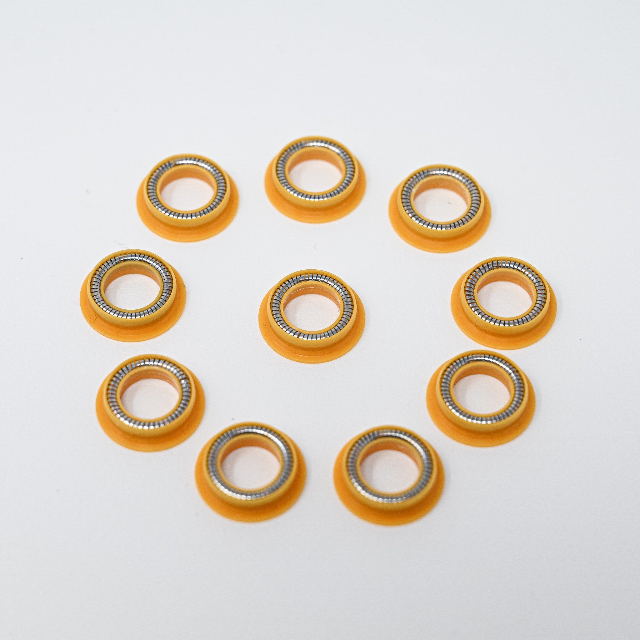 3/8 Inch Stainless Steel Flanged Seal - Pack of 10 - High Temperature & Pressure Resistant for Plumbing, Hydraulic Systems & Industrial Equipment