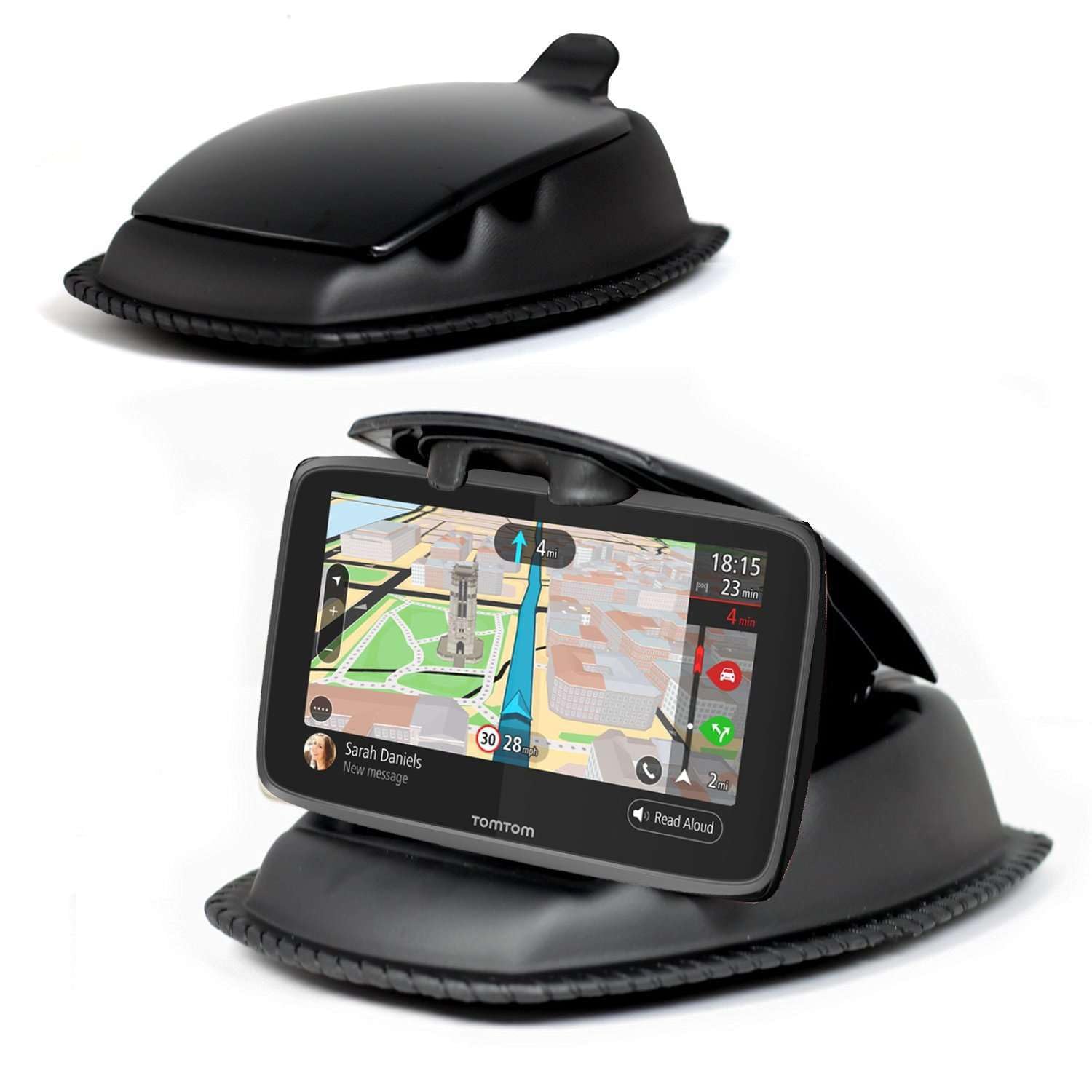 Navitech Universal Car Phone Mount Holder - Secure Dashboard Smartphone & GPS Stand for TomTom Via 53 | Hands-Free Driving Accessory for Uber/Lyft Drivers, Commuters & Travelers | Perfect for Road Trips, Daily Commute & Safe Navigation | Ideal for Ride-Sharing, Highway Driving & City Navigation | Great for Food Delivery, Taxi Services & Outdoor Adventures | Best for Safe Driving, GPS Navigation & Mobile Phone Use in Car | Essential for Delivery Drivers, Taxi Services & Long Distance Travel