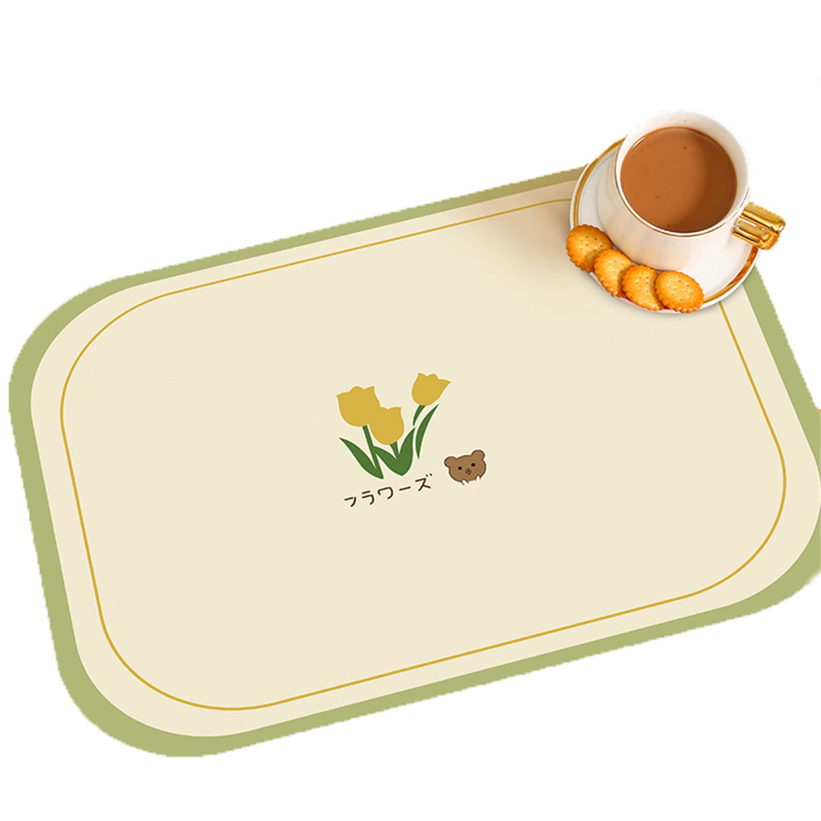 2-Pack PVC Leather Table Mats - Waterproof, Oil Resistant & Heat Insulating Placemats for Coffee Cups, Plates & Tableware | Perfect for Dining Tables, Kitchen Countertops & Coffee Shops