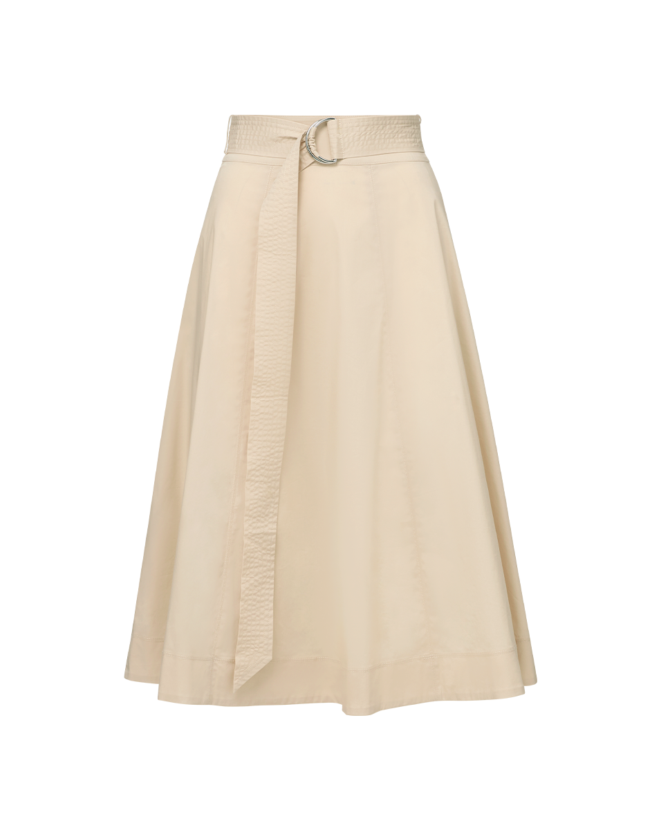 Elegant A-Line Midi Skirt for Women - Flowy High Waist Pleated Skirt - Perfect for Office, Party & Casual Wear
