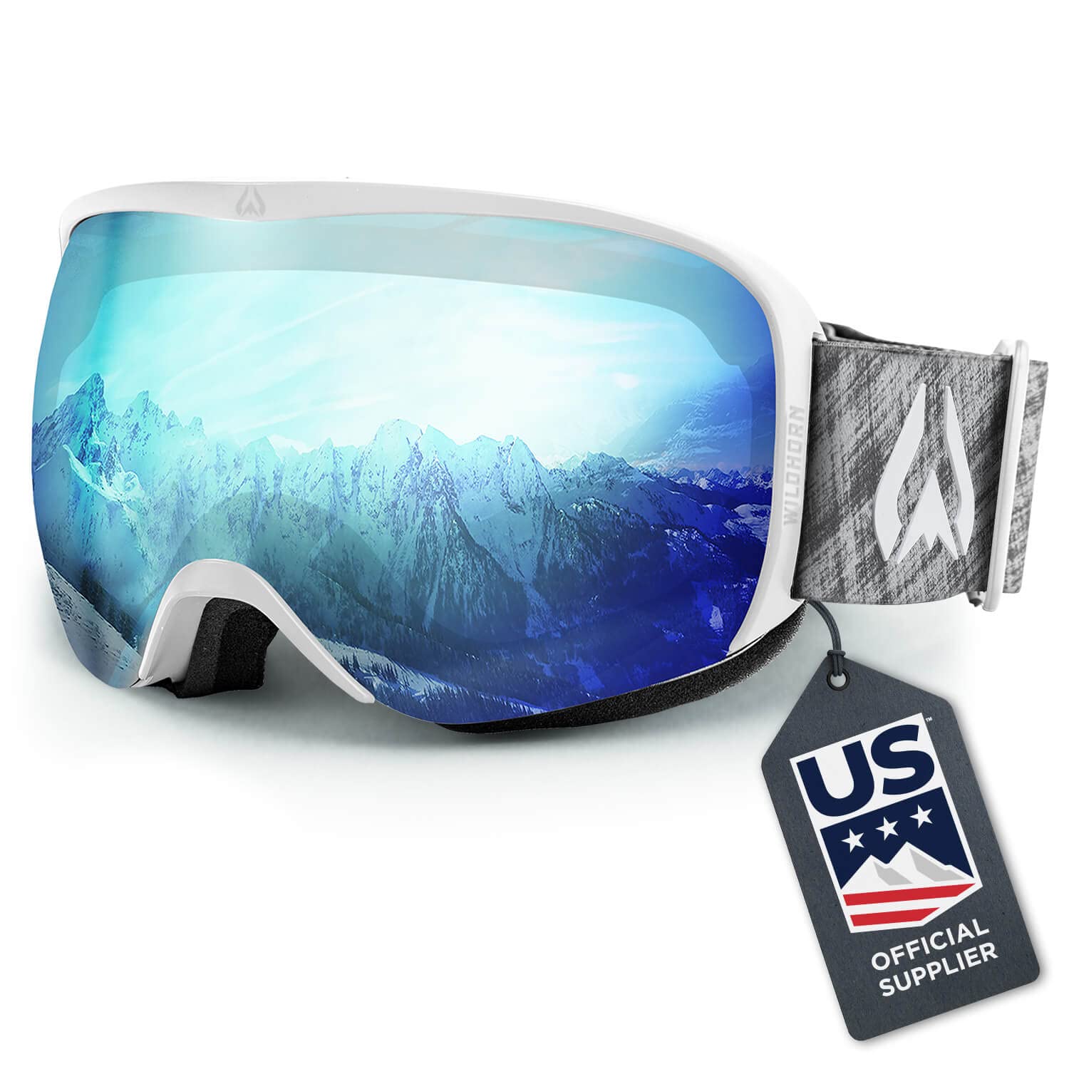 Wildhorn Cristo OTG Ski & Snowboard Goggles for Men, Women & Youth - US Ski Team Official - 100% UV Protection - Perfect for Skiing, Snowboarding & Winter Sports