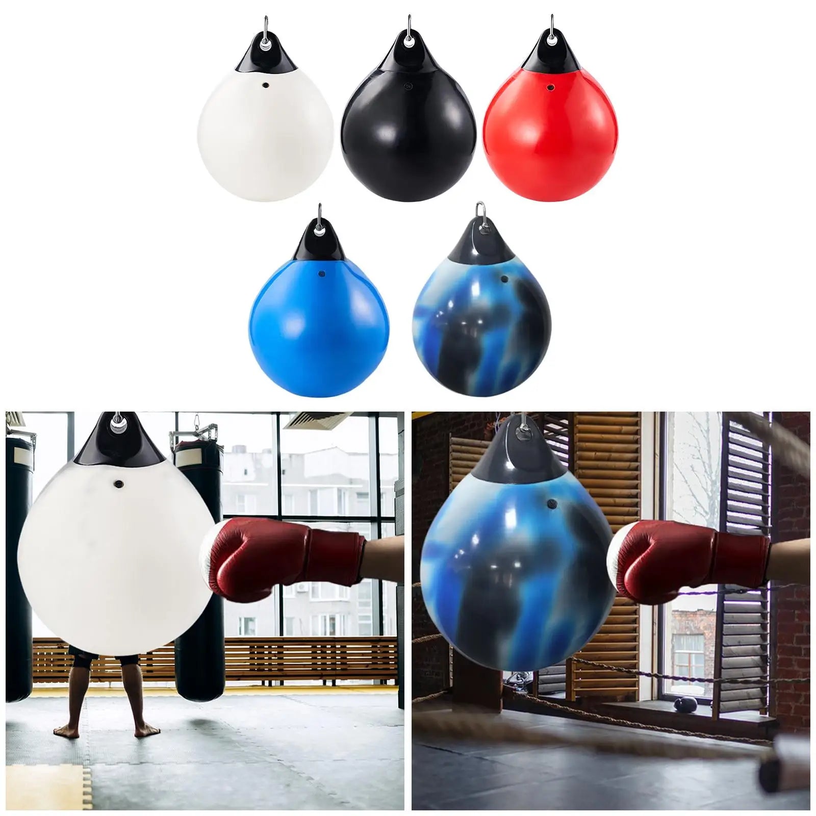 Heavy Duty Water Punching Bag - Water Resistant Hanging Boxing Bag for MMA, Muay Thai & Fitness Training - Perfect for Home Gym, Boxing Workouts & Stress Relief
