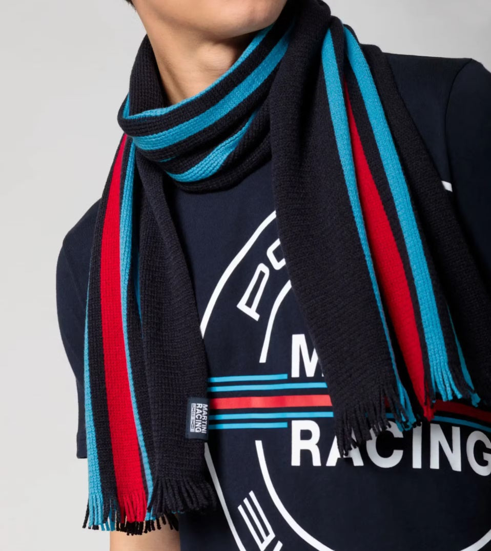Porsche Martini Racing Scarf - Premium Unisex Fashion Accessory for Men & Women - Perfect for Racing Enthusiasts, Car Shows, and Winter Style