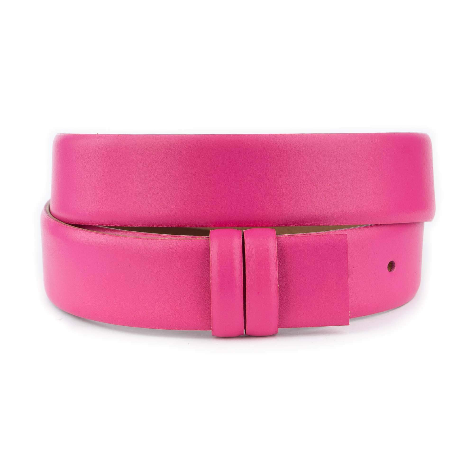Replacement Pink Leather Belt Strap for Montblanc Buckles - Fashion Accessory for Watches, Handbags & Luxury Items